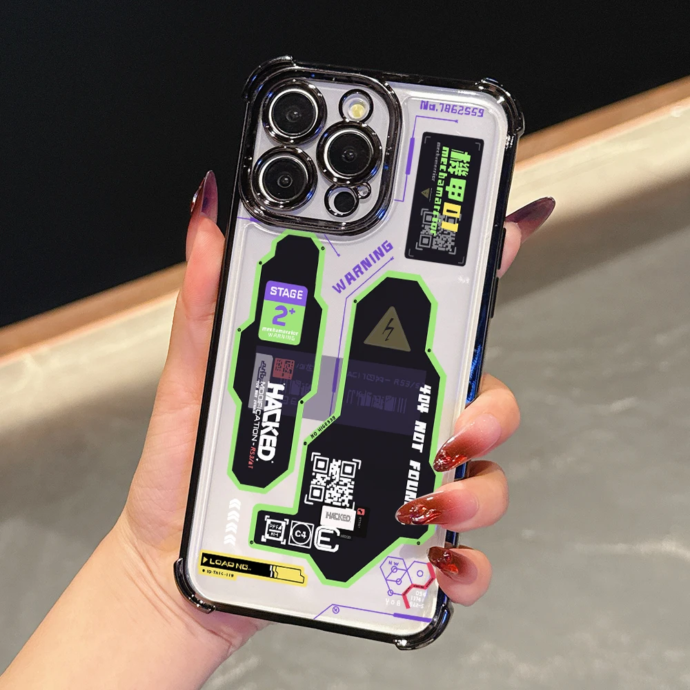 Funda de teléfono estilo Mecha a la moda para Samsung Galaxy A56 A55 A54 A53 A52 A51 A36 A34 A26 A16 A06 4G 5G, funda transparente suave anticaída - imagen 3