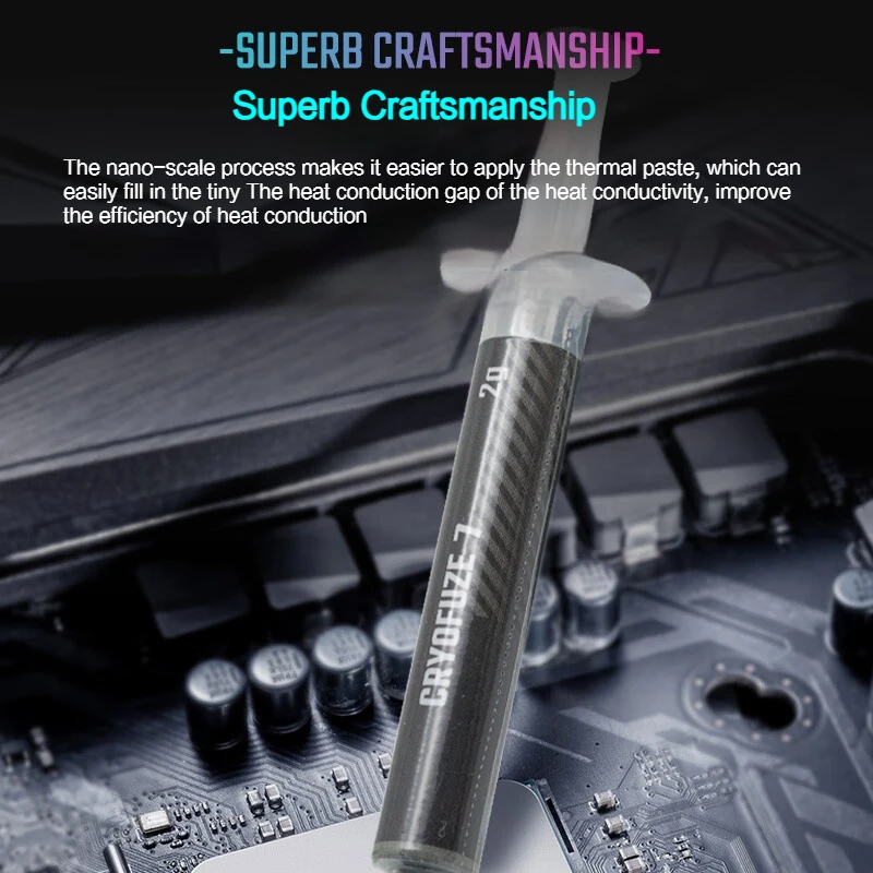 Cooler Master-pasta térmica de CPU de alta calidad, disipador de calor de grasa de silicona de 14W/mk 2g/4g para CPU GPU Chipset, refrigeradores de refrigeración para portátil - imagen 4