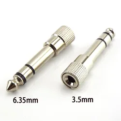 Adaptador Audio 6,3mm Macho a 3,5mm Hembra Estéreo para Auriculares