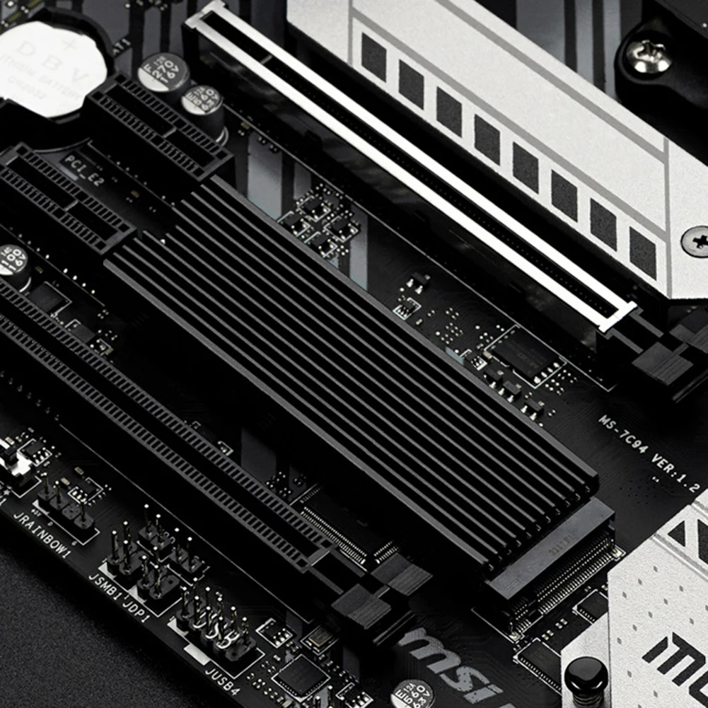 Disipador de calor de disco duro M.2 NVMe SSD M2 2280 HDD, radiador de aluminio con almohadilla térmica para PC de escritorio M2 NVME 2280, Enfriador de SSD - imagen 5