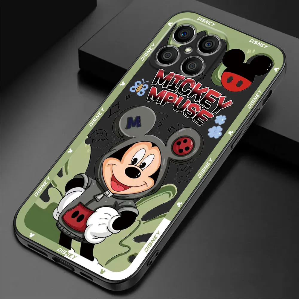 Funda de parachoques suave negra de Mickey Minnie de pareja de Disney para Honor X8 X9a Magic5 Lite 70 X8a 90 Pro X7 X6 X6a 8X Magic5 - imagen 5