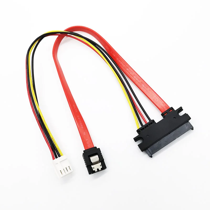 Cable de alimentación de datos de ordenador de alta velocidad, 90 grados, 22P, SATA 7 + 15P, 22 pines a SH 2,0, 4 pines - imagen 3