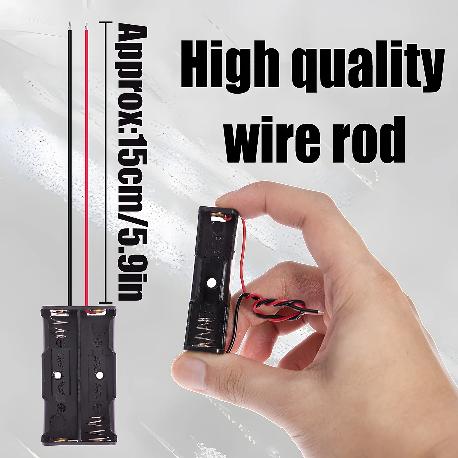 8 soportes para pilas AA con cable que incluyen 1 soporte para pilas AA de 1,5 V, 2 soportes para pilas AA de 3 V, 3 soportes para pilas AA de 4,5 V, 4 pilas AA - imagen 3