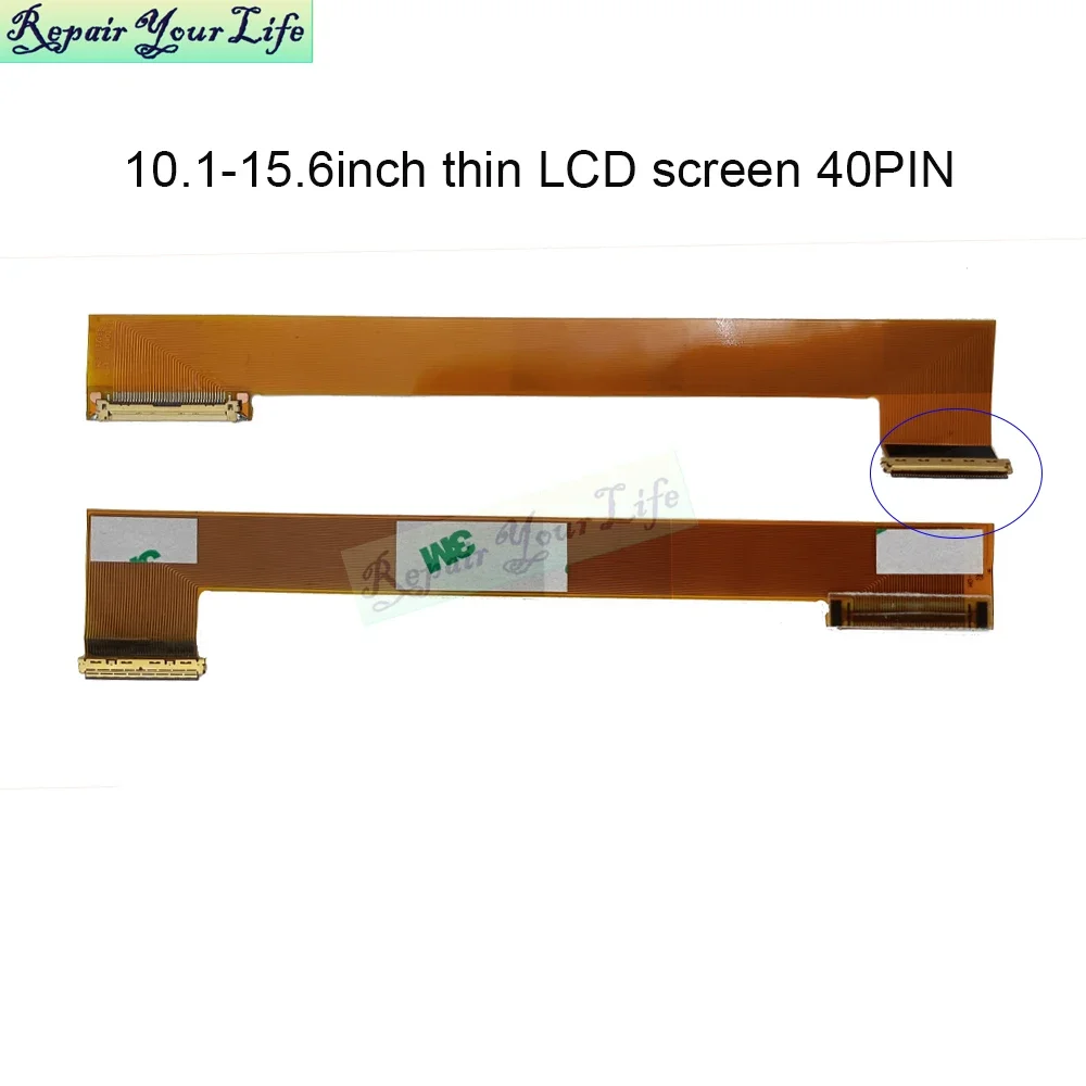 Nuevo Cable para ordenador portátil 10,1-15,6 Cable de extensión LED 30 pines 40 pines Notebook Pc LCD pantalla LED convertidor cinta Cable Accesorios