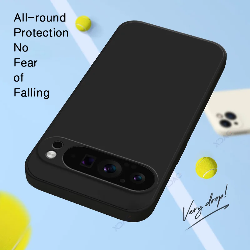 Funda de lujo para teléfonos móviles Google Pixel 10 Pro XL 5G protección de lente Pixel10 10ProXL funda suave bolsa cuadrada de silicona líquida - imagen 5