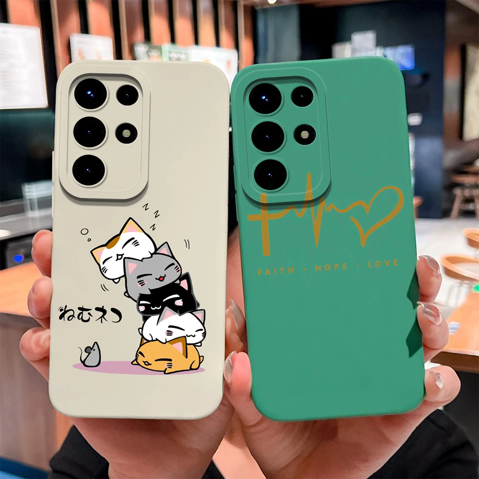 Para itel Super 26 Ultra funda lindo aguacate gato suave silicona líquida parachoques de teléfono ligero para itel S26 Ultra cubierta a prueba de golpes - imagen 2