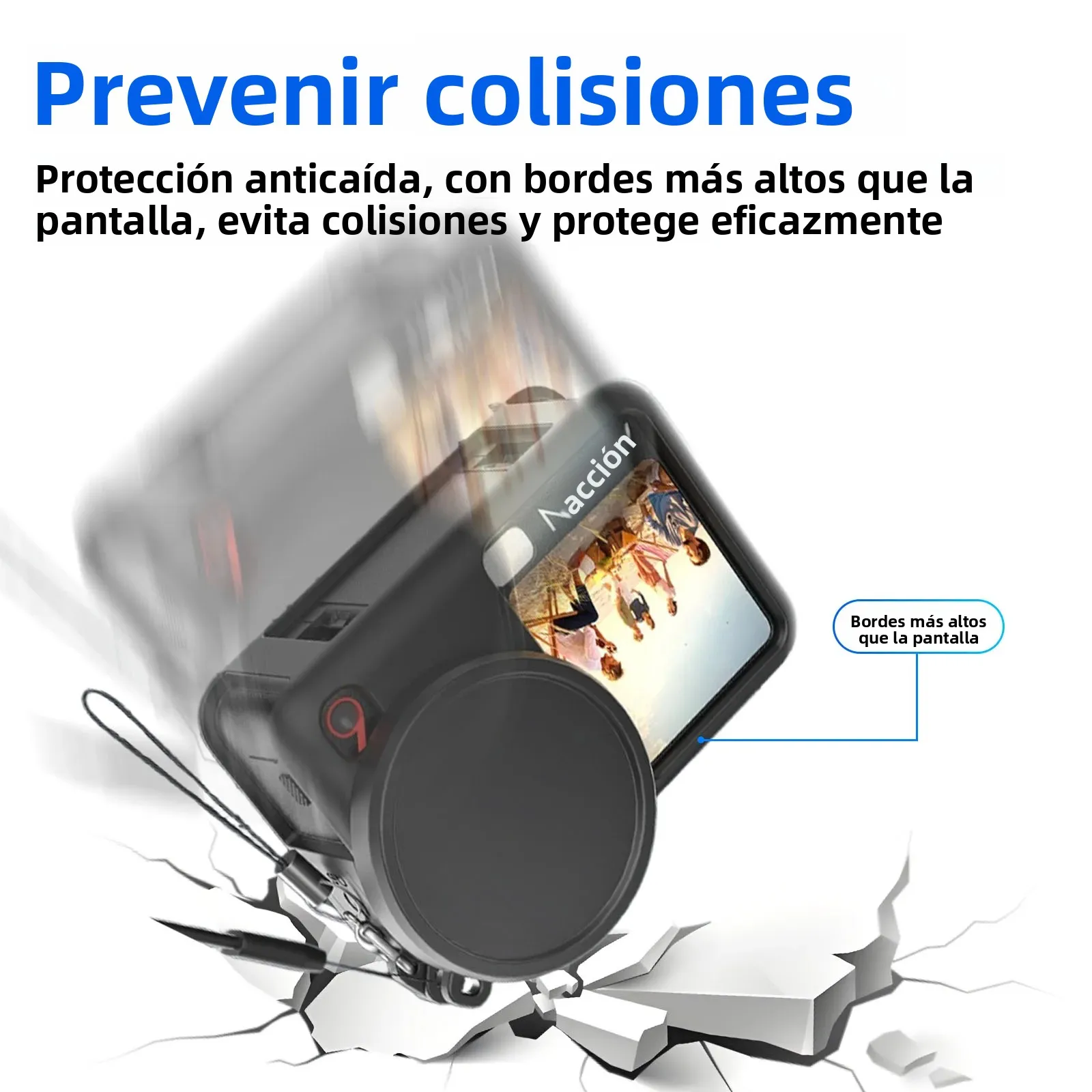 Funda para DJI Osmo Action 6 cubierta de silicona con tapa protectora de lente para DJI Osmo Action6 accesorios de carcasa protectora antiarañazos - imagen 3