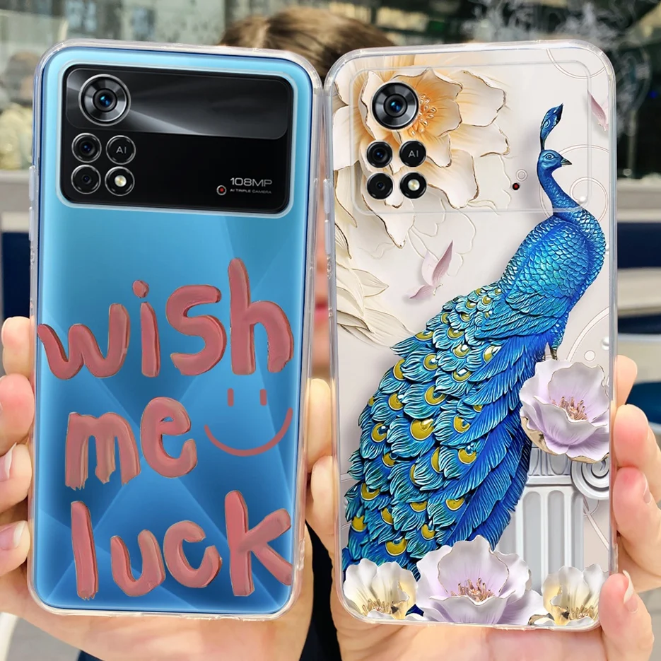 Funda de silicona suave para teléfono Xiaomi Poco X4 Pro 5G, cubierta pintada con estilo, Fundas Coque - imagen 2
