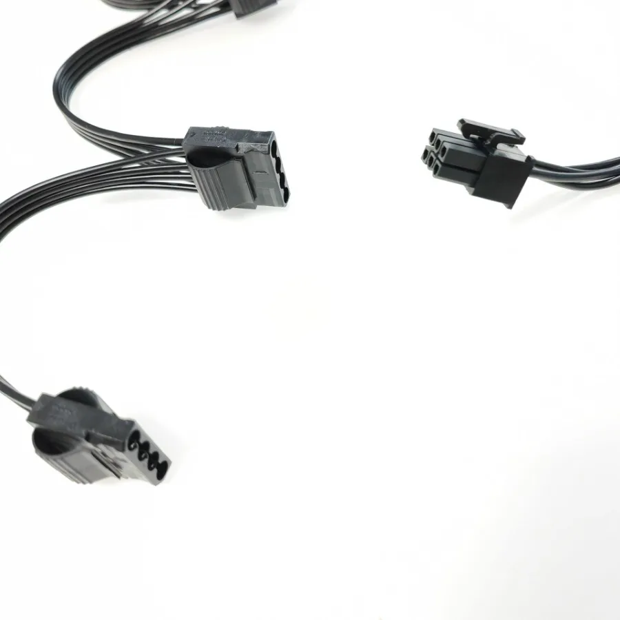 Computadora ATX de 6 pines a 3 puertos Molex IDE 4 pines HDD Cable de alimentación para módulo Tt Thermaltake TR2 RX500 RX-500 RX-500PP - imagen 2