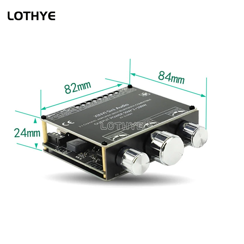 2,1 canales 50W * 2 + 100W Bluetooth 5,1 TPA3116 módulo de placa amplificadora de potencia de Audio HIFI altavoz de cine en casa Subwoofer alto y bajo - imagen 5