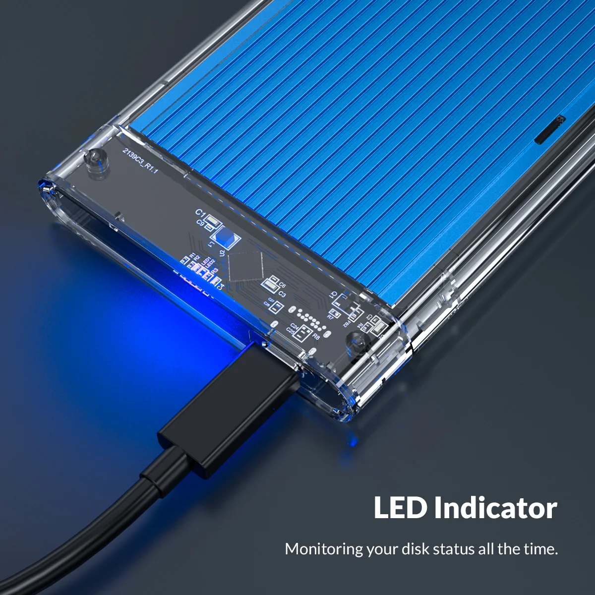 ORICO-carcasa para disco duro externo, caja adaptadora de SATA a USB 2,5, HD, tipo C, UASP, 3,0 - imagen 5