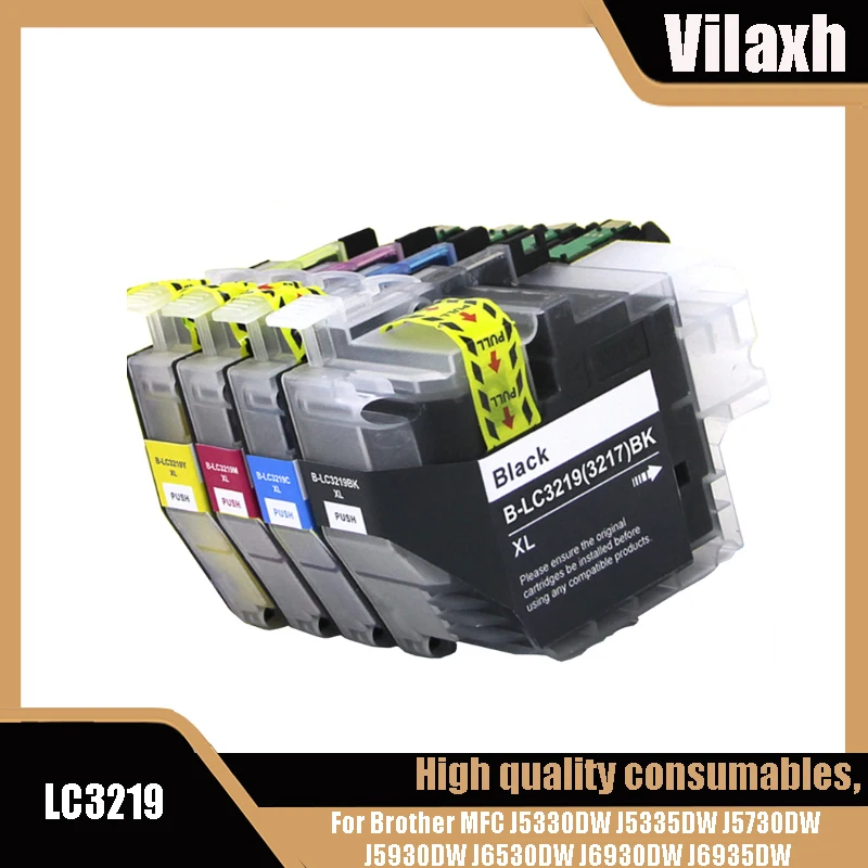 Vilaxh LC-3219XL 3219XL LC3219 cartucho de tinta Compatible para Brother MFC J5330DW J5335DW J5730DW J5930DW J6530DW J6930DW J6935DW