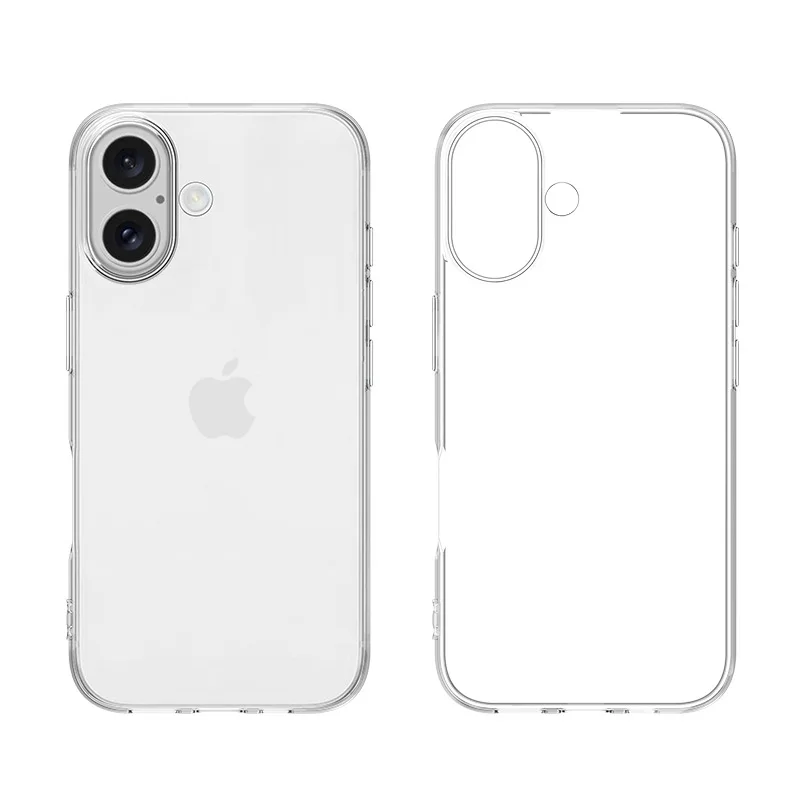 Funda de teléfono suave de silicona ultrafina TPU para iPhone 17 Pro Max carcasa delgada transparente para Apple 17 Air 17ProMax 17Air a prueba de golpes