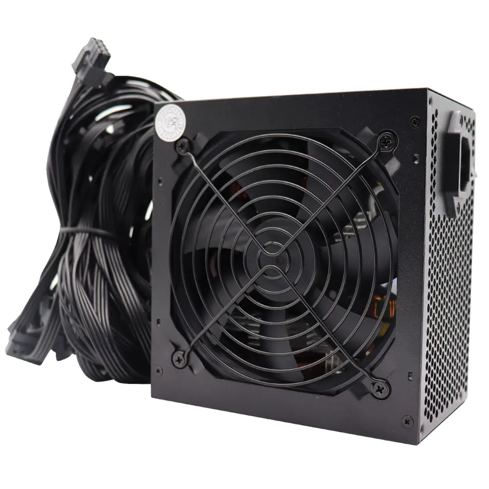 Fuente de alimentación ATX de 800W para ordenador, silenciosa y eficiente para juegos, PC, construcción de 110v, 220v, jugador competitivo, 80PLUS, 110V, 220V - imagen 4