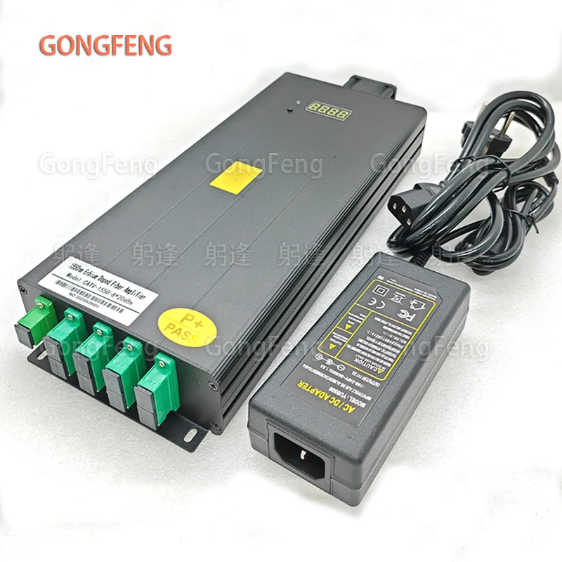 Mini amplificador de fibra EDFA profesional de 1550nm, 8 puertos de alta potencia (16-23dBm) para redes FTTB/FTTH/CATV, el mejor precio de fábrica - imagen 3