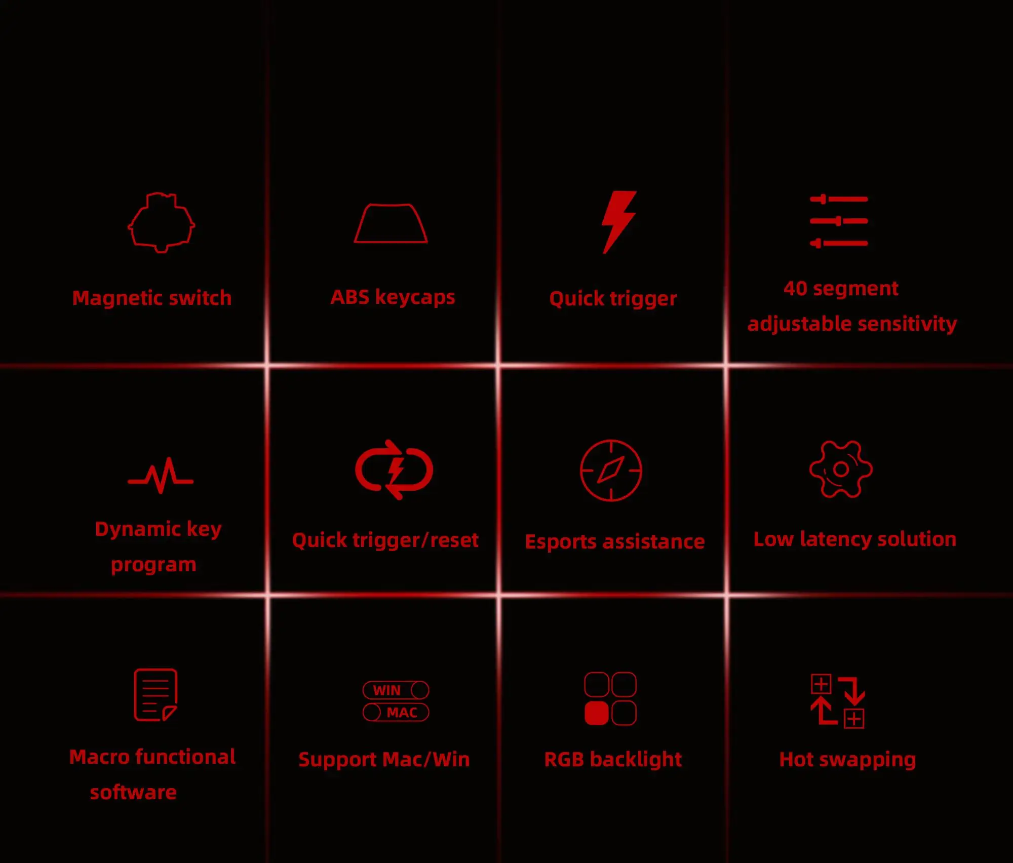 ZUOYA HE30/65 Teclado mecánico de eje magnético con cable 8k disparador rápido retroiluminación RGB teclado personalizado para juegos de deportes electrónicos - imagen 2