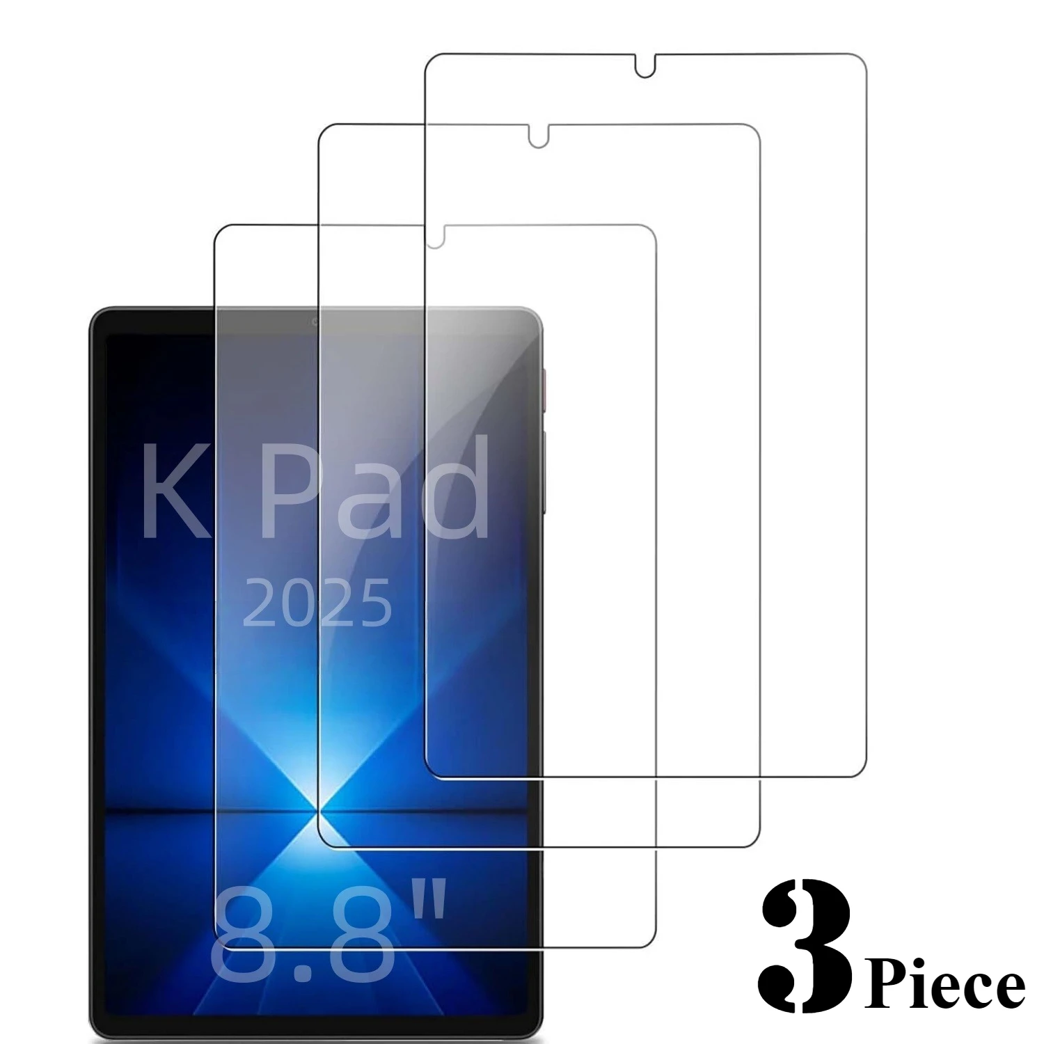 Películas de vidrio de 3 piezas para Xiaomi Redmi K Pad 8,8 "2520 Protector de pantalla HD transparente antiarañazos para protectores de pantalla Red Mi K Pad