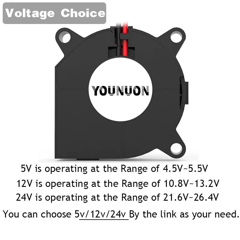 2 uds ventilador de impresora 3D 40mm 4020 Turbo ventilador 24V 12V 5V doble manga de bola ventiladores de refrigeración 40x40x20mm para enfriador de impresora 3D - imagen 2