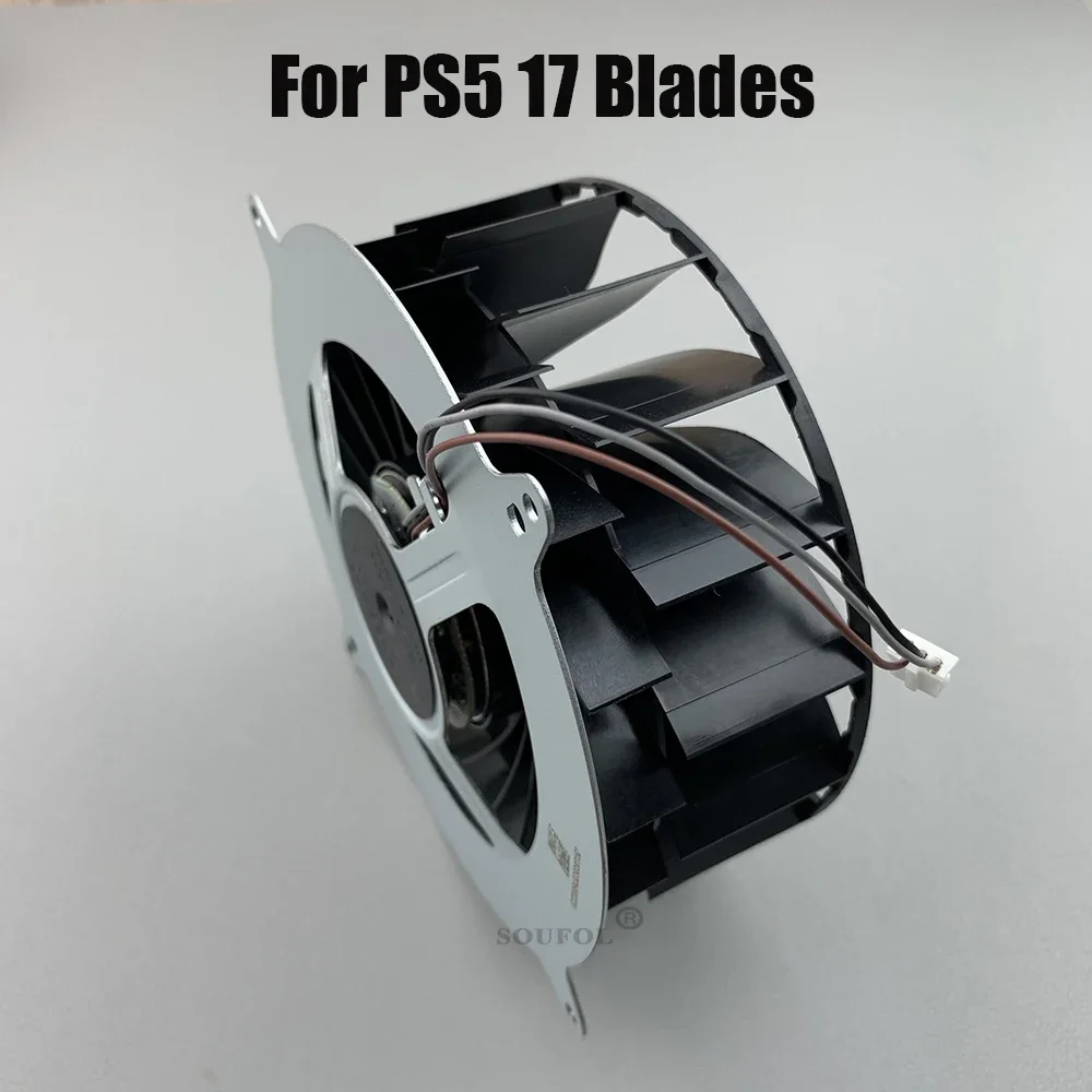 Pieza de reparación Original, ventilador de refrigeración por radiación interna para PS5 DC12V, 17 aspas, 23 aspas, ventilador de refrigeración para accesorios Playstation5 - imagen 5