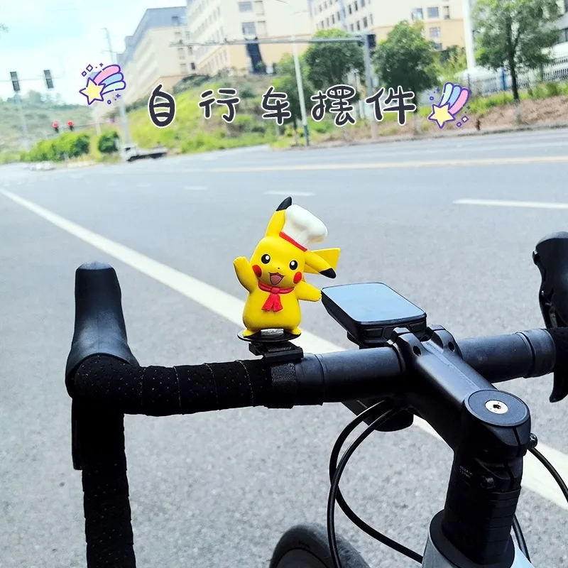 Anime Pokemon Johnny Turtle lindo hélice giratoria decoración motocicleta bicicletas de montaña y carretera accesorios eléctricos para montar en bicicleta - imagen 5