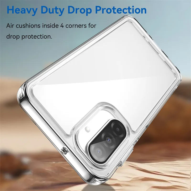 Para Samsung Galaxy A17 Funda Samsung A17 Funda TPU borde acrílico Backplane parachoques Fundas protectoras de teléfono para Samsung A17 Funda