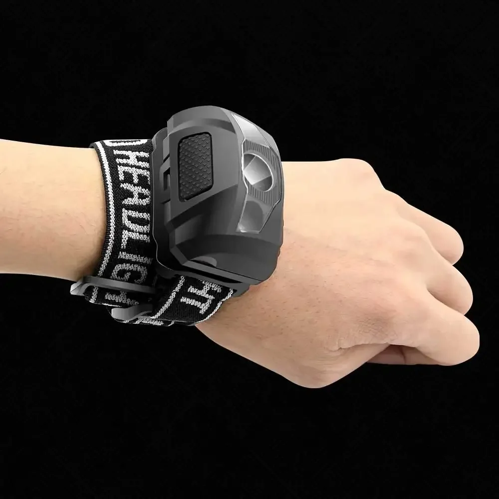 Minilinterna frontal potente de 3W, luz blanca y roja, linterna frontal impermeable de 4 modos, linterna para acampar y cazar, batería AAA - imagen 2