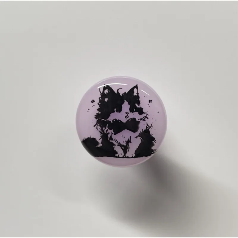 MiFuny-teclas con perilla de gato, accesorio de resina transparente con volumen, personalizado, para teclado mecánico LEOBOG Hi75 - imagen 4