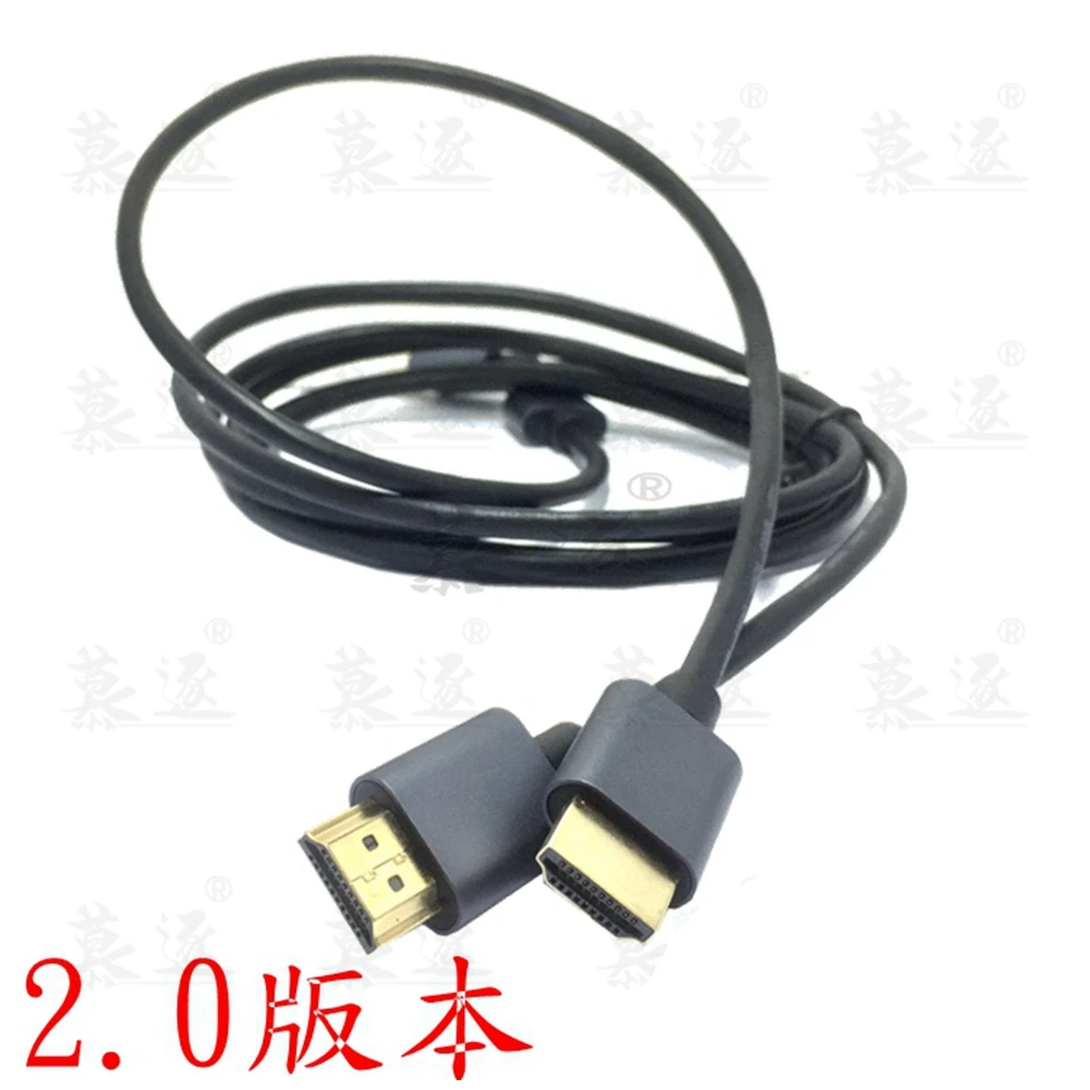 Nuevo Cable HD M/M aleación de aluminio HDMI a HD 2k * 4k 2,0 Cable HD delgado para TV portátil proyector PS3 PS4 Cable 0,5 m 1m 1,5m 3m - imagen 2