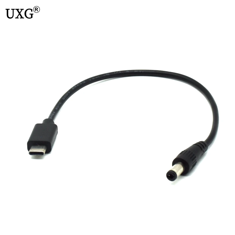 Adaptador CC a USB-C Macho 5.5x2.1mm 3A 0.2m – Cable Alimentación - imagen 4