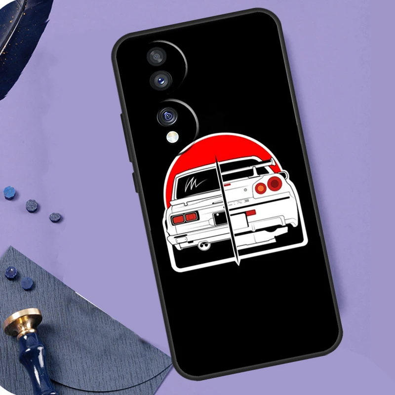 Funda JDM de dibujos animados para coche Honor 70 90 50 Lite 200 400 Pro X9a X9b X9c X9d X8a X8b X8c Magic 7 5 6 8 Pro Coque - imagen 5