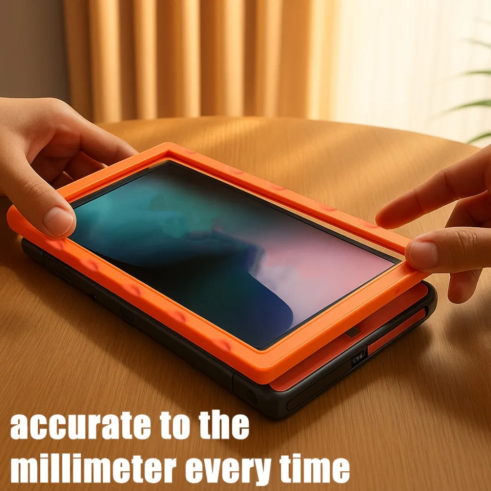 Protector de pantalla de alineación automática para Nintendo Switch 2 HD vidrio templado transparente antiarañazos con marco de alineación para Switch2 NS 2 - imagen 4