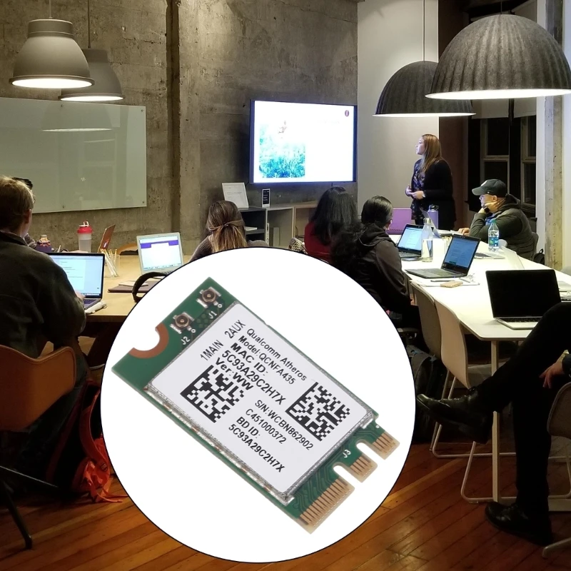 Tarjeta inalámbrica Atheros QCNFFA435, NFA435, Chip QCA9377, adaptador de red NGFF, 802.11AC, 2,4 Ghz/5Ghz, Bluetooth-compatible4.1 - imagen 3