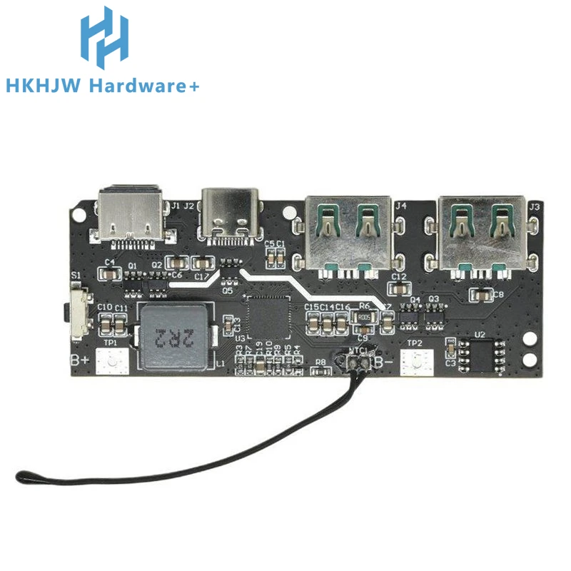 Módulo de potencia móvil de carga rápida de 22,5 W, placa base de protección QC4.0, PD3.0, 5 puertos, USB Dual