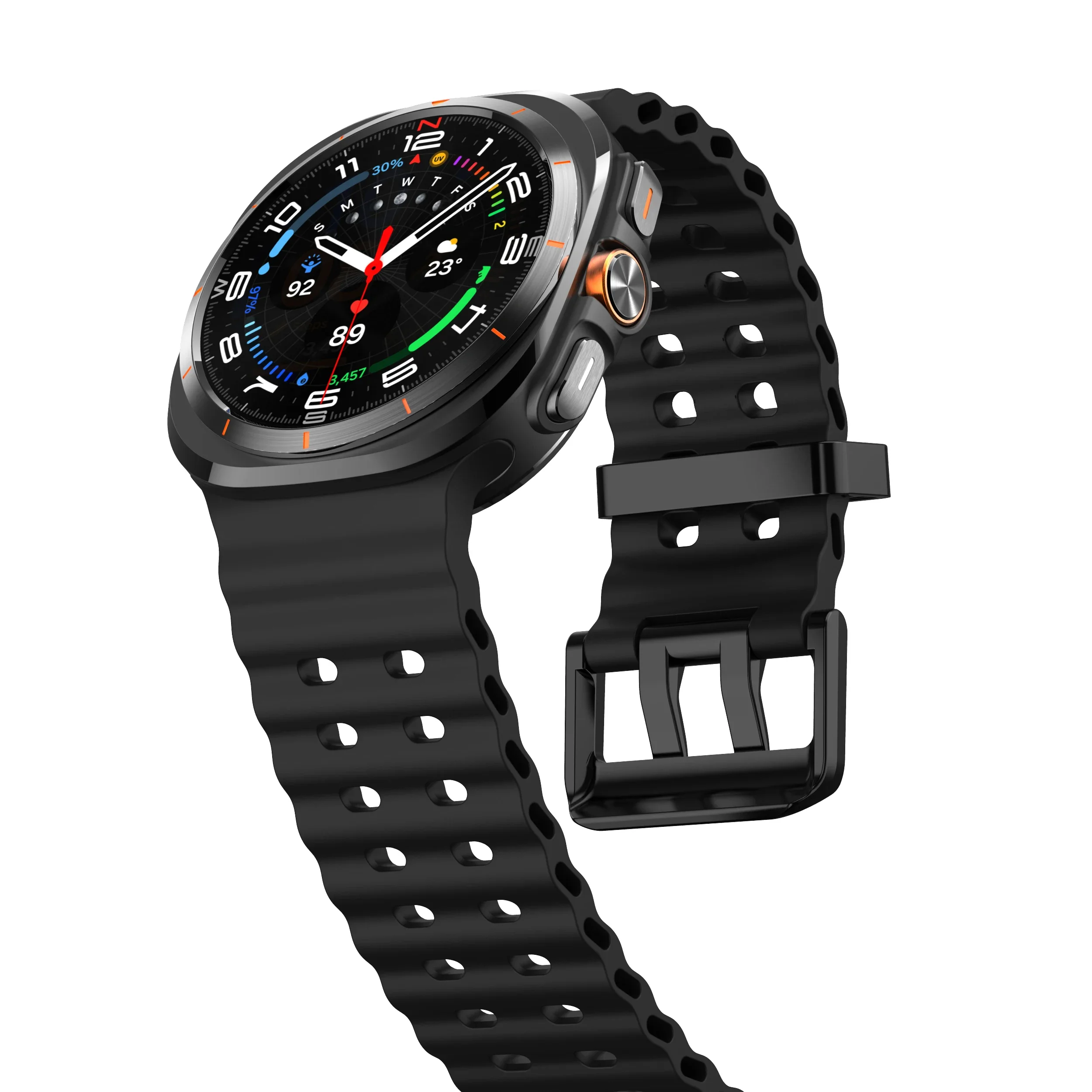 Correa deportiva para Samsung Galaxy Watch, correa de silicona Ultra, pulsera para Galaxy Watch Ultra 47mm, correa de reloj de repuesto 1:1 Original - imagen 2