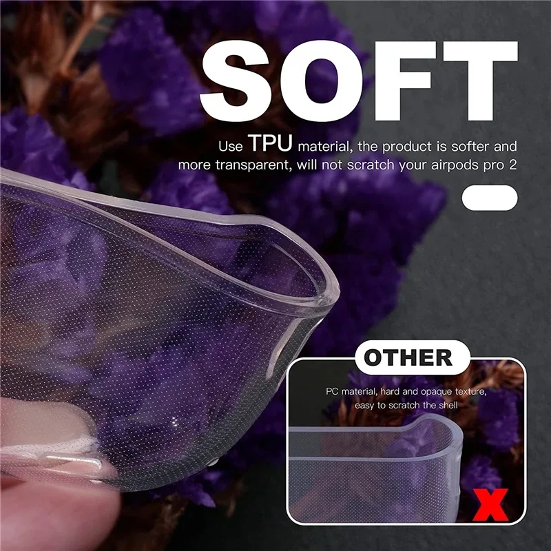 Funda transparente de TPU suave para auriculares con correa de cordón para Airpods Pro 2 2022 2a generación Air Pods 3 2 1 3.a generación accesorios de cubierta - imagen 3