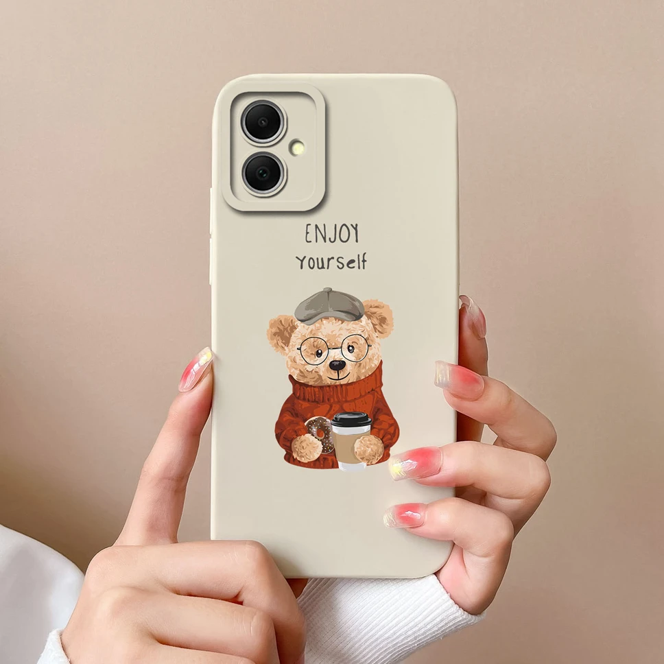 Funda protectora de silicona líquida para Samsung Galaxy A06, bonita y suave, A la moda - imagen 4