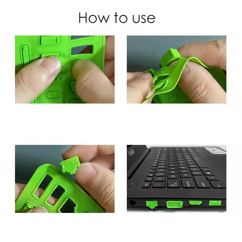 Tapones antipolvo de silicona para puertos USB y RJ45 - imagen 5