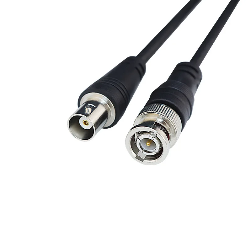 Adaptador BNC macho a macho hembra Cable de doble cabeza conector de vídeo extensión Cable en espiral para accesorios de cámara CCTV 0,5 m-3 metros - imagen 5