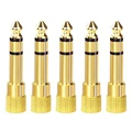 5PCS 6.35mm to 3.5mm