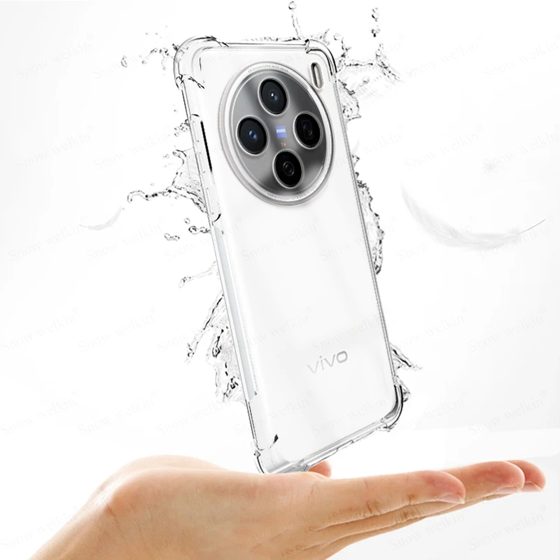 Para Vivo X200 Pro Airbags Buffer funda de protección completa para Vivo X200 X200S Pro Mini Ultra 5G claro suave TPU cubierta trasera a prueba de golpes - imagen 5