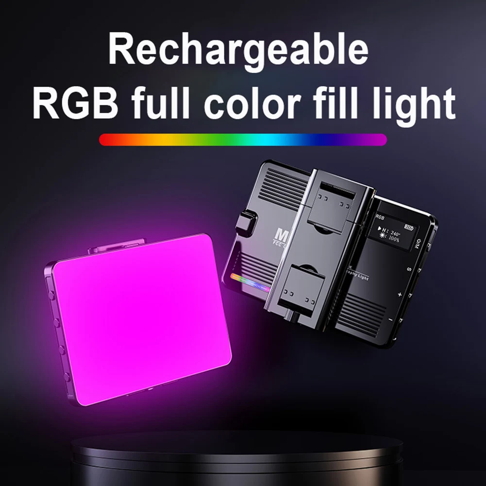 Luz LED RGB M15 para vídeo y fotografía, lámpara de relleno a todo Color, recargable, 1500mAh, regulable, 2500-9900K - imagen 4