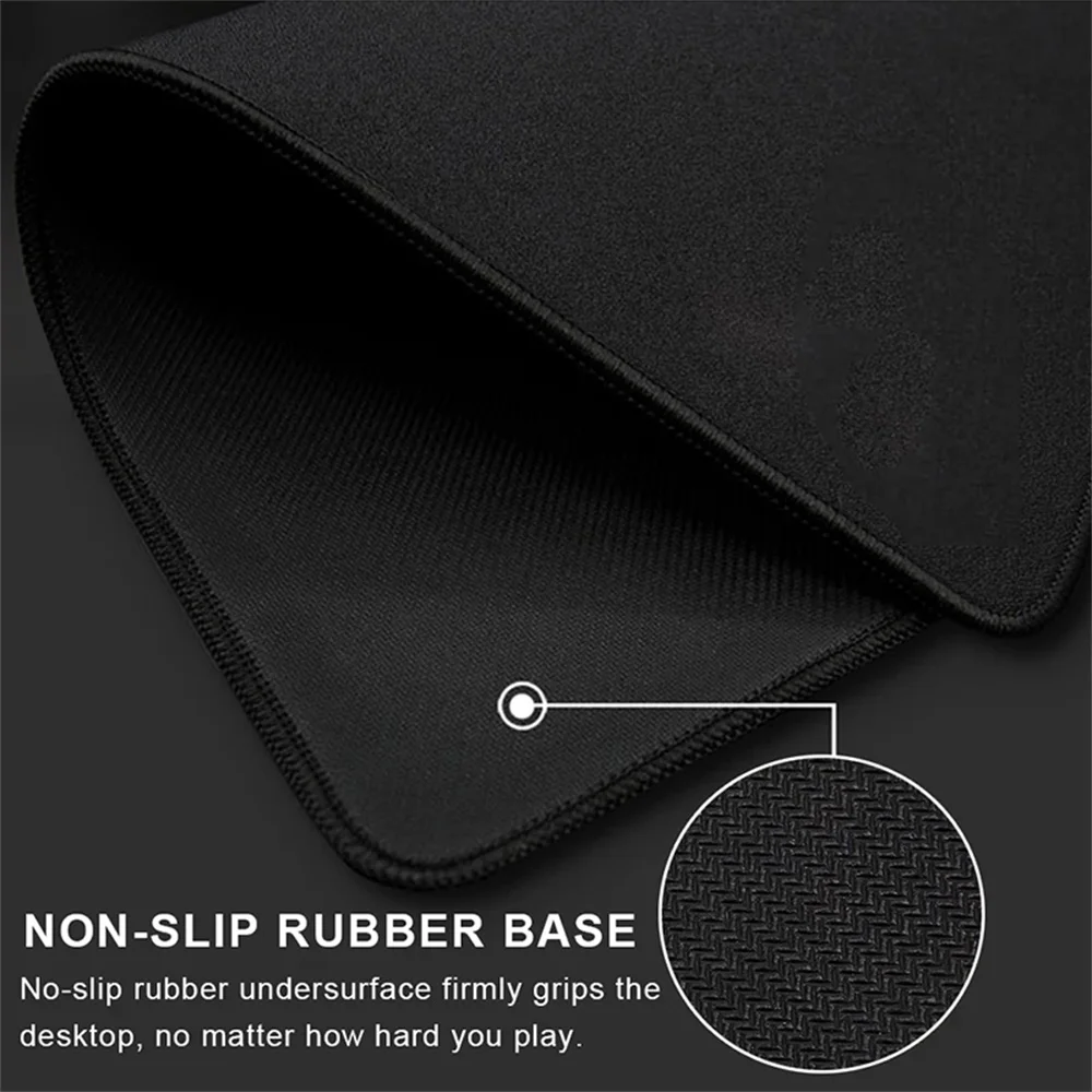 Alfombrilla de ratón Strata Liquid Art para ordenador portátil, teclado de Anime, alfombrilla de ratón grande, teclados de Gamers, decoración, alfombrilla de escritorio negra - imagen 4