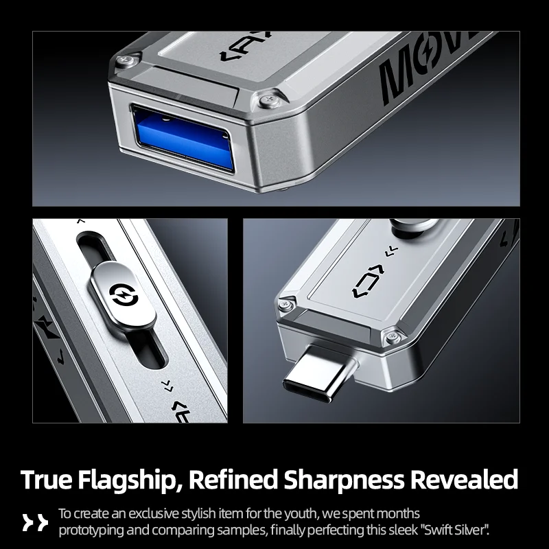 MOVESPEED SP20 2100 MB/s unidad Flash USB 2TB 1TB USB3.2 Gen 2 tipo C unidad de pluma de estado sólido 512G 256GB Pendive para iPhone 15/16 PC - imagen 2