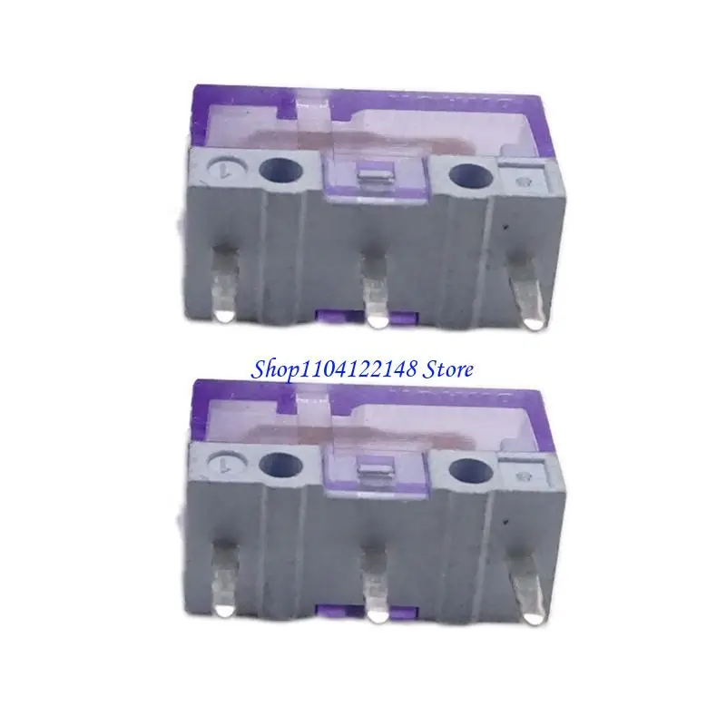 P9FA 2 uds microinterruptores ratón botones ratón HUANO contactos aleación plata 120 millones clics 3 pines - imagen 5
