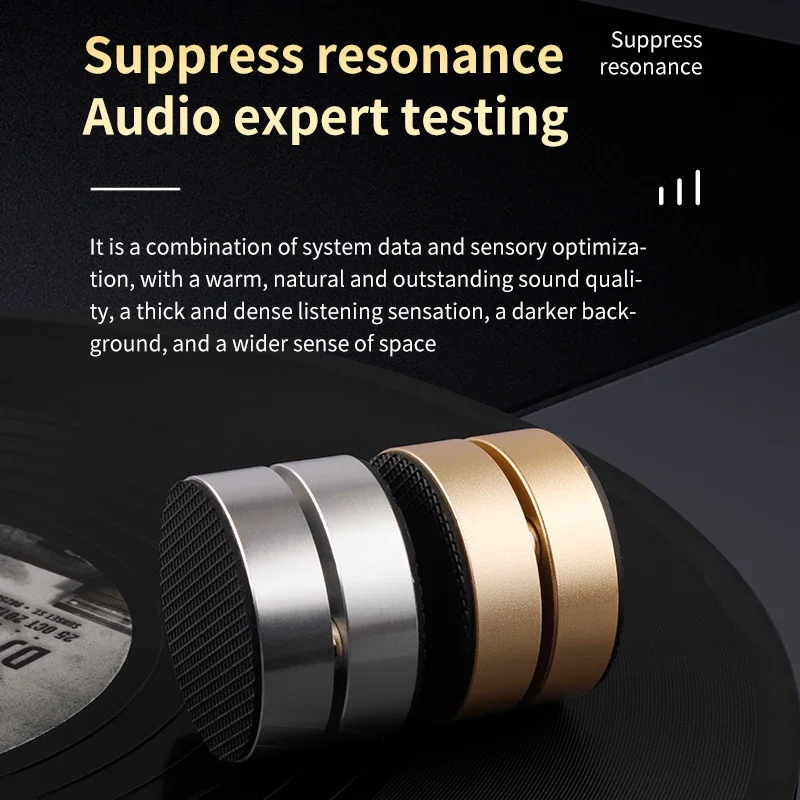 4 Uds soporte de altavoz pies almohadilla de pie pines absorbentes de golpes de alta calidad almohadillas de pie de Metal de aleación de aluminio para caja de sonido - imagen 4