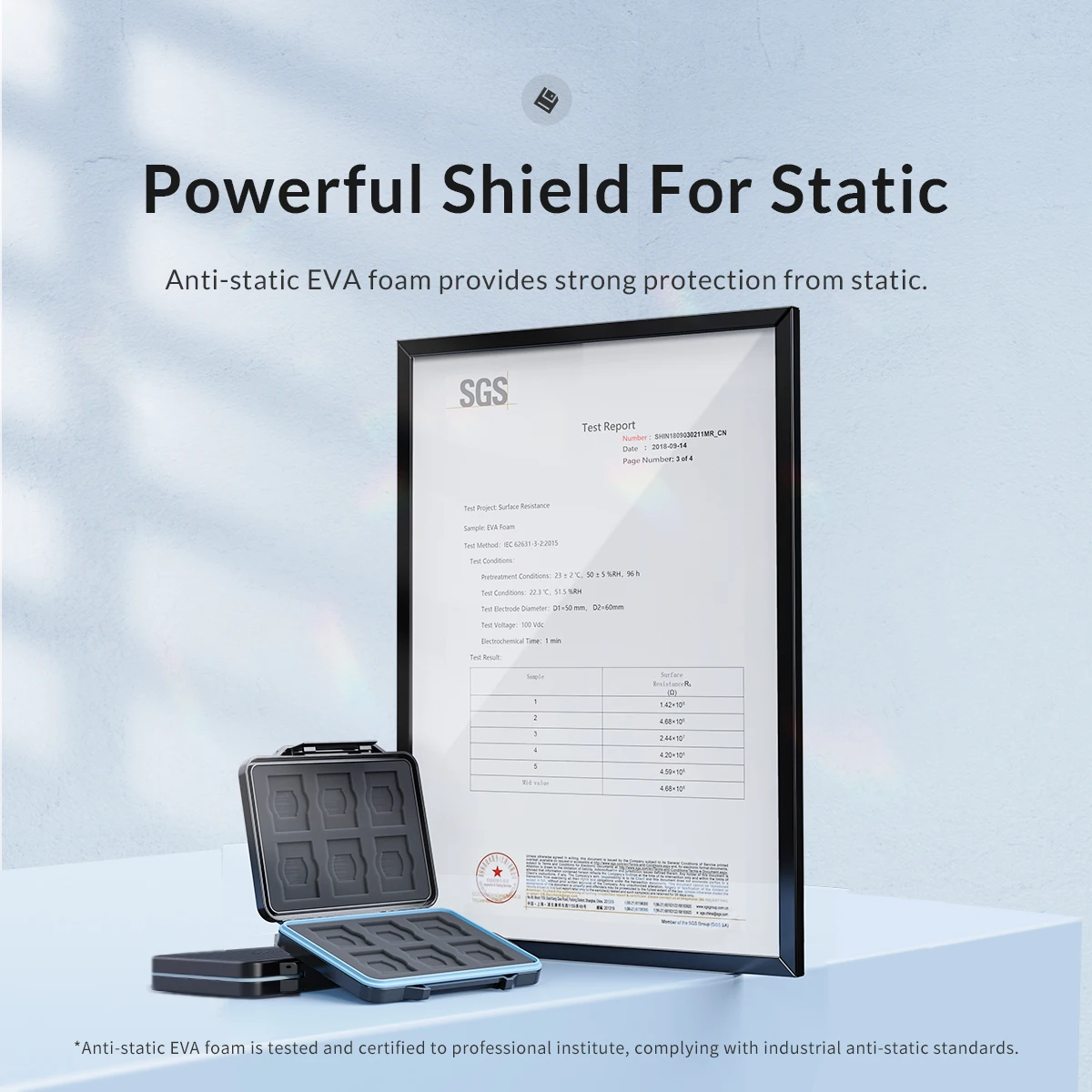 ORICO Estuche Almacenamiento Tarjeta Memoria SD Organizador Soporte Tarjeta Micro SD Forro Suave Impermeable HDD CF SD - imagen 3