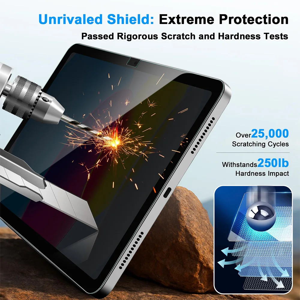Protector de pantalla de privacidad para iPad A16 9. a 10. a generación Pro 13 11 M5 M4 12,9 vidrio templado para iPad Air 6 5 4 3 Mini 6 7 10,2 - imagen 2
