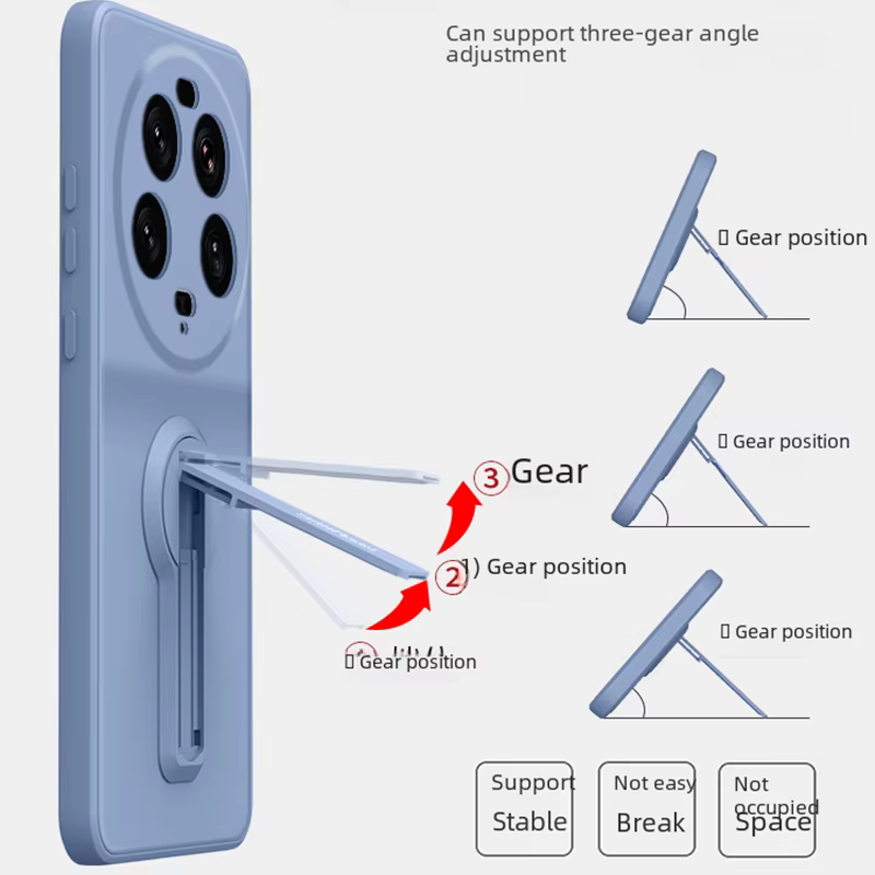 Funda de teléfono para Xiaomi 13 14 15 13T 14T Pro Ultra Lite 5G Mi Xiaomi13ultra Xiaomi13T funda de silicona suave con soporte - imagen 3