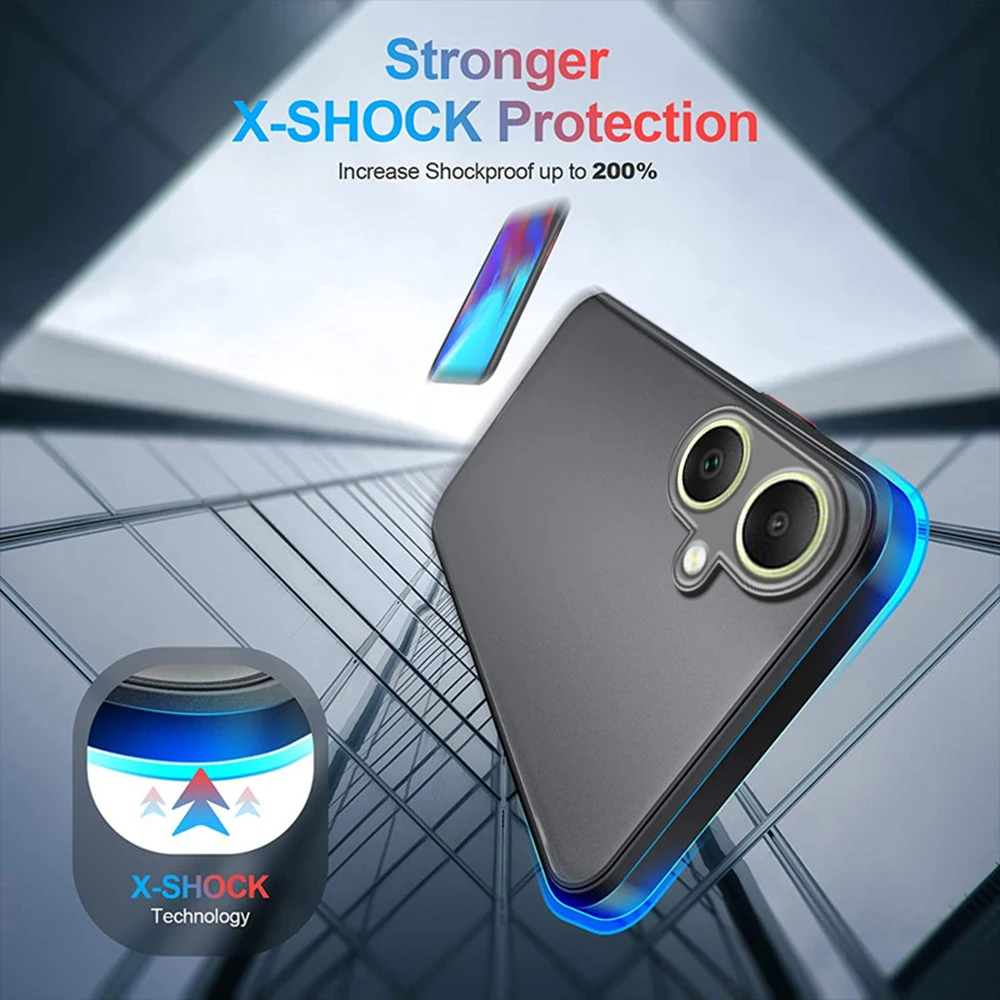 Funda de teléfono mate translúcida para Samsung Galaxy A06 6,7 pulgadas protección de cámara cubierta trasera dura para Samsung A05 A07 A17 A05S - imagen 4