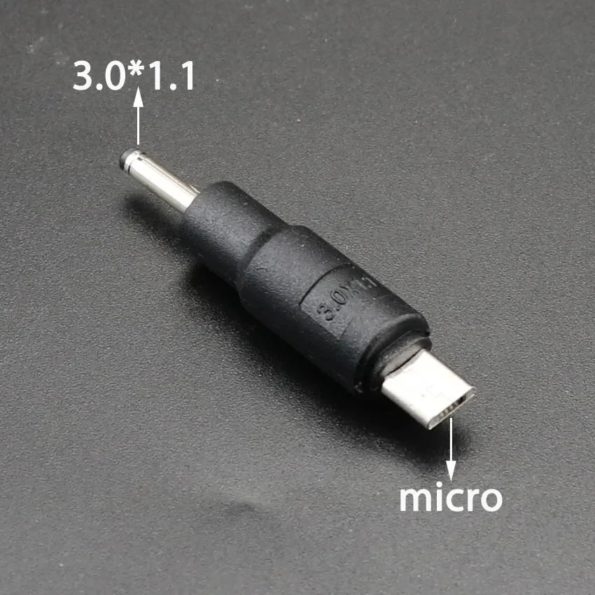 1 Uds Micro USB enchufe a DC 2,5 3,0 3,5 4,0 4,8 5,2 5,5mm adaptador de conector macho de alimentación para teléfono inteligente tableta cargador convertidor - imagen 4